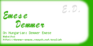 emese demmer business card
